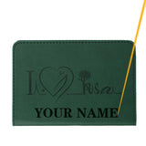 Middle East Passport Cover Engraved Name City Pattern Saudi Arabia Passport