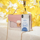 Korea Messenger Bag PU Crossbody Sling Handbag Women's Bags Small Square Bag