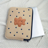 Korean Biscuit Bear Tablet Case for iPad Pro 9.7 11 13 15.6 inch