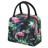 Flamingo Flowers Lunchbox Thermal Insulation Food Lunch Bag