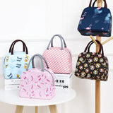 Flamingo Animal Insulated Lunch Bag Portable Handbag