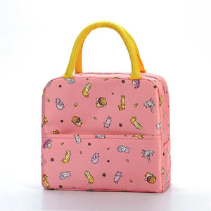 Flamingo Animal Insulated Lunch Bag Portable Handbag