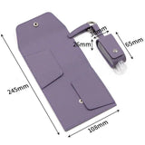 Mask Storage Bag w/ Hand Sanitizer Bottle PU Leather Key Chain Bag