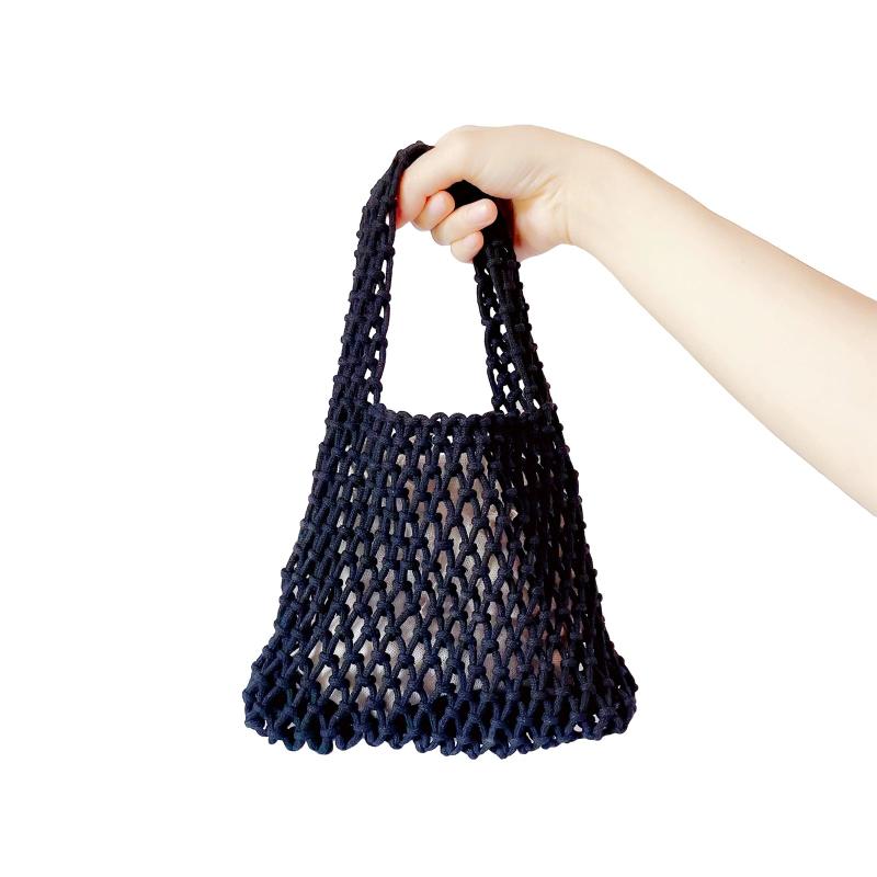 Bohemian Mesh Clutch Rope Wrist Bag Beach Bucket Bag
