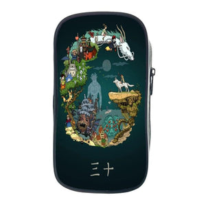 Spirited Away Dragon Pencil Case Totoro Pen Bag Teens Stationery Kids Pencil Box