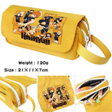 Anime Haikyuu Cartoon Pencil Case Zipper Pen Cosmetic Stationery Bag