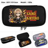 Anime Tokyo Revengers Nylon Penbag Cartoon Print Cosmetic Cases