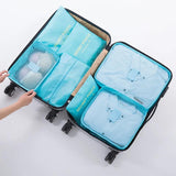 6pcs Travel Storage Bag Set Clothes Underwear Shoes Organizer