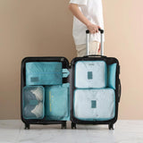 6pcs Travel Storage Bag Set Clothes Underwear Shoes Organizer
