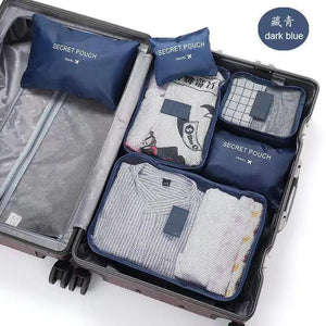 6pcs Travel Storage Bag Set Clothes Underwear Shoes Organizer