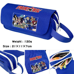 Fairy Tail Student Pencil Case Zipper Makeup Bag Boy Girl Stationery