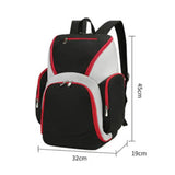 Large Capacity Basketball Backpack Gym Bag with Separate Ball Holder