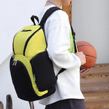 Large Capacity Basketball Backpack Gym Bag with Separate Ball Holder