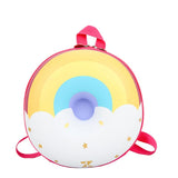 Kids Two-way Zipper Casual Backpack Baby Cartoon Round Nursery Bags