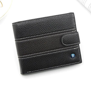 Men's PU Leather Wallets Short Portefeuille Homme