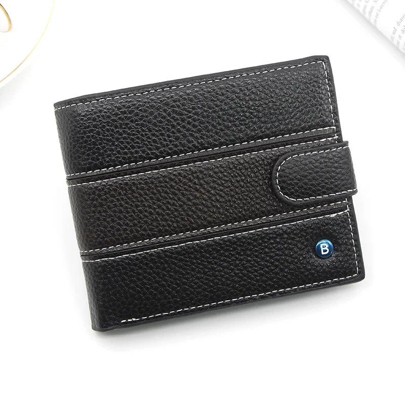 Men's PU Leather Wallets Short Portefeuille Homme