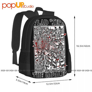 Vlad Tepes Dracula The Impaler Backpack Large Capacity Vintage Swimming