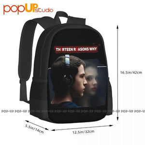 13 Reasons Why Thirteen Reasons Why Backpack Large Capacity Bookbag
