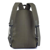 Men's Large Canvas Backpack Solid Rucksack for School Travel Sports