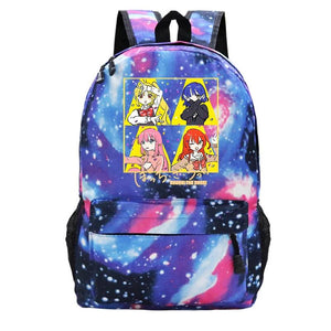 Bocchi The Rock Print Backpacks Teenager Comic Bag