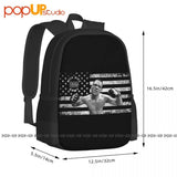 Nate Diaz Nick Diaz Army Mother American Flag Backpack Large Capacity