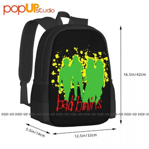 Bad Brains Quickness 89 Tour Band Backpack Large Capacity Storage Bag