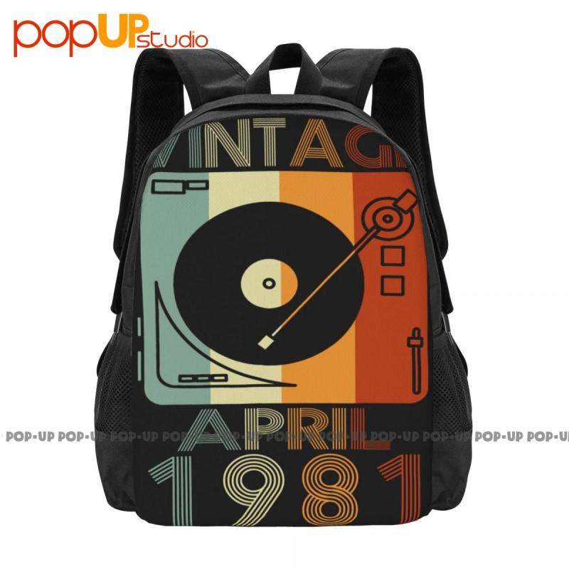 April 1981 40th Birthday Gift 40 Years Old Backpack Large Capacity Beach Bag