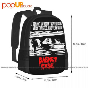 Basket Case F Henenlotter Movie Poster 1990 Backpack Large Capacity