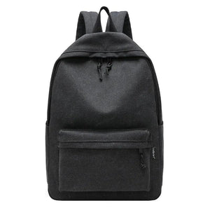 Men's Canvas Schoolbag Student Backpack