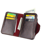 Men Wallet Genuine Leather Clutch Bag Magnetic Snap