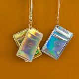 Hologram Laser Silver Clutch Handbag Purse Wallet Women's Mini Evening Bag