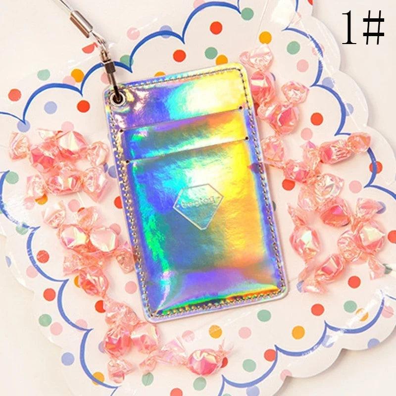Hologram Laser Silver Clutch Handbag Purse Wallet Women's Mini Evening Bag
