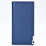 Men's Ultra Slim Long Wallet Solid Leather Short Purse