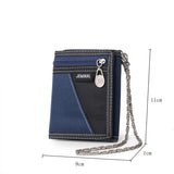 Canvas Bifold Wallet for Men Casual Money Bag
