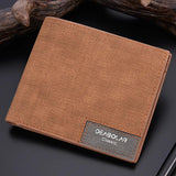 Minimalist Men's Short Wallet Retro Youth Ultra-thin Dollar Bill Wallet