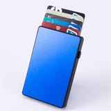 RFID Aluminum Smart Wallet Men's Clutch Pop-up Cardholder