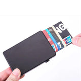 RFID Aluminum Smart Wallet Men's Clutch Pop-up Cardholder
