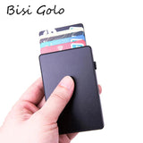 RFID Aluminum Smart Wallet Men's Clutch Pop-up Cardholder