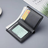 Mini Slim Wallet Male Partmon Casual Leather PU Portfel Purse