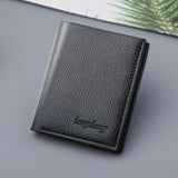 Mini Slim Wallet Male Partmon Casual Leather PU Portfel Purse