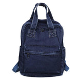 Women Vintage Denim Backpack Travel Daypack College School Handbag Shoulder Bag