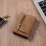 Men's Mini Faux Leather Purse for Shopping