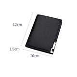 Men's Retro Leather Wallet Short Business Vertical Wallet