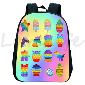 Kindergarten Daypack 3D Pattern Rucksack Kids Bagpack Girls Boys School Bags