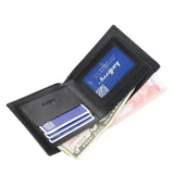 Woven Pattern Leather Men's Short Wallet Zipper Purse for Men