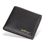 Woven Pattern Leather Men's Short Wallet Zipper Purse for Men