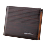 Vintage Leather Men's Short Wallet Horizontal Multi-Card Wallet