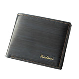 Vintage Leather Men's Short Wallet Horizontal Multi-Card Wallet
