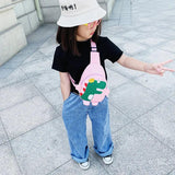 Kids Inclined Shoulder Bag Cartoon Print Anime Backpack