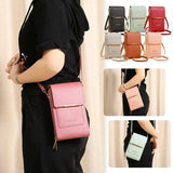 Soft Leather Touch Screen Crossbody Handbag